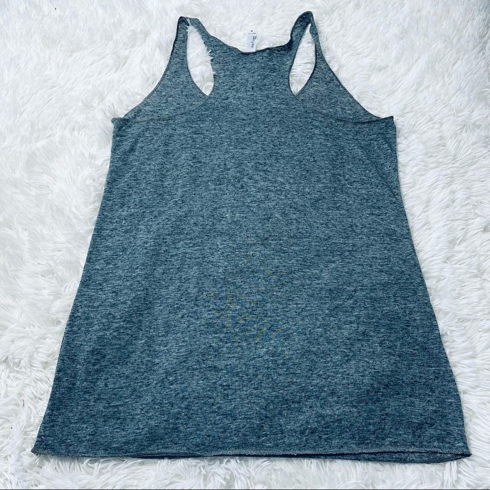 NWOT Over the Limit Gray Racerback Tank Top - Picture 6 of 13